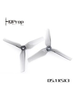 HQProp D5.1X5X3 Grey for Cinequads (2CW+2CCW)-Poly Carbonate ใบพัดโดรน 5นิ้ว 1ถุง 4ใบ