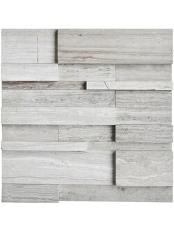 Marble Middle Mosaic (Gray) โมเสคหินอ่อน สามมิติ