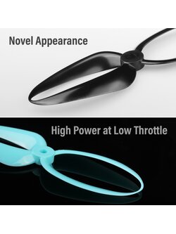 Foxeer Donut 5145 Props Teal , clear black 1ถุง 4ใบ มีสีฟ้า สีดำ รูกลาง M5