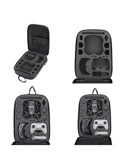 Avata Backpack กระเป๋าเป้สะพายสีดำเงิน ใส่รีโมทได้ ด้านหลังเคสแข็ง (DJI-C140)