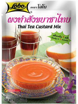 ผงทำสังขยาชาไทย 120 กรัม / Thai Tea Custard Mix 120 gram.