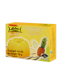 วุ้นเจลาตินสำเร็จรูปกลิ่นสับปะรด 110 กรัม / Pineapple Flavoured Gelatin Dessert 110 gram.