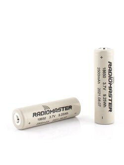 Radiomaster 18650 Battery Li-ion 2500mAh 3.7V (2pcs) 1ุชุด 2ก้อน
