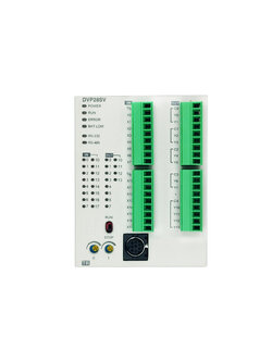 Delta PLC DVP28SV11T2 New Generation of SV, Fast API Execution Time, 30k Steps, 16I/12O, Transistor Output