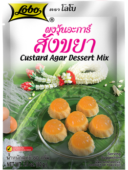 ผงวุ้นสังขยา 80 กรัม / Custard Dessert Mix 80 gram.