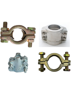 Aluminium DIN 2817 Safety Clamp DIN2817 Interlock Heavy 2 & 4 Bolt Clamp Carbon Steel Double Bolt Clamp