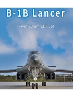 เครื่องบินไฟฟ้า XFly B-1B Lancer Twin 70mm EDF Jet [ในชุด ไม่รวมรีโมท และ แบต]