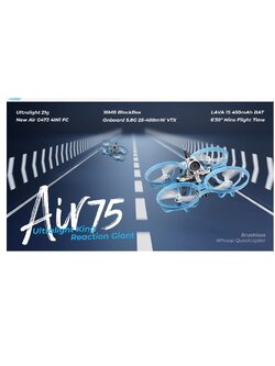Betafpv Air75 Brushless Whoop Quadcopter โดรนจิ๋วตัวแรง บินนาน รุ่นใหม่ ขนาดตัวลำ 75mm