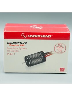 Hobbywing QUICRUN Fusion PRO มอเตอร์ไร้แปรงถ่าน 2-IN-1 2300KV และ ESC สําหรับโมเดลรถไต่หินบังคับ 1/8 1/10