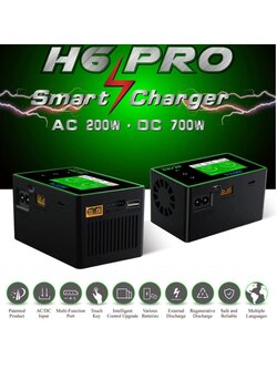 HOTA H6 Pro AC 200W DC 700W 26A 1 ̴ 6s Lipo Battery Smart Balance Charger เครื่องชาทแบท ได้ทีละ 1ก้อน ชาทแบตได้หลายชนิด ชาทเร็ว แม่นยำ รักษาแบต