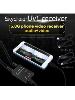 Skydroid UVC Dual Antenna Control Receiver OTG 5.8G FPV Receiver ตัวรับภาพ ต่อเข้ามือถือ รองรับ Android