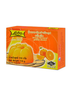 วุ้นเจลาตินสำเร็จรูปกลิ่นส้ม 110 กรัม / Orange Flavoured Gelatin Dessert 110 gram.