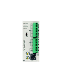 Delta PLC DVP12SA211T 8I/4O, Transistor Output, 3 COM Ports (RS-232 x1, RS-485 x2), 2-Axis 100kHz Pulse Output