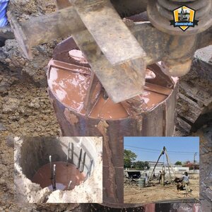 เสาเข็มเจาะขนาดใหญ่แบบเปียก