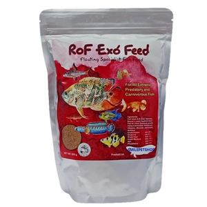 RoF Exo' Feed Floating Specialist Fish Food 500 g.ซองแดง(อาหารปลาชนิดลอยน้ำ สำหรับปลากินเนือขนาดเล็กทุกชนิด)