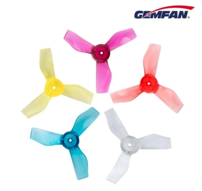 Gemfan 1219-3 31mm 3-Blade Whoop Propeller (0.8mm - 1mm Shaft - 1ถุง 8ใบ สุ่มสี)