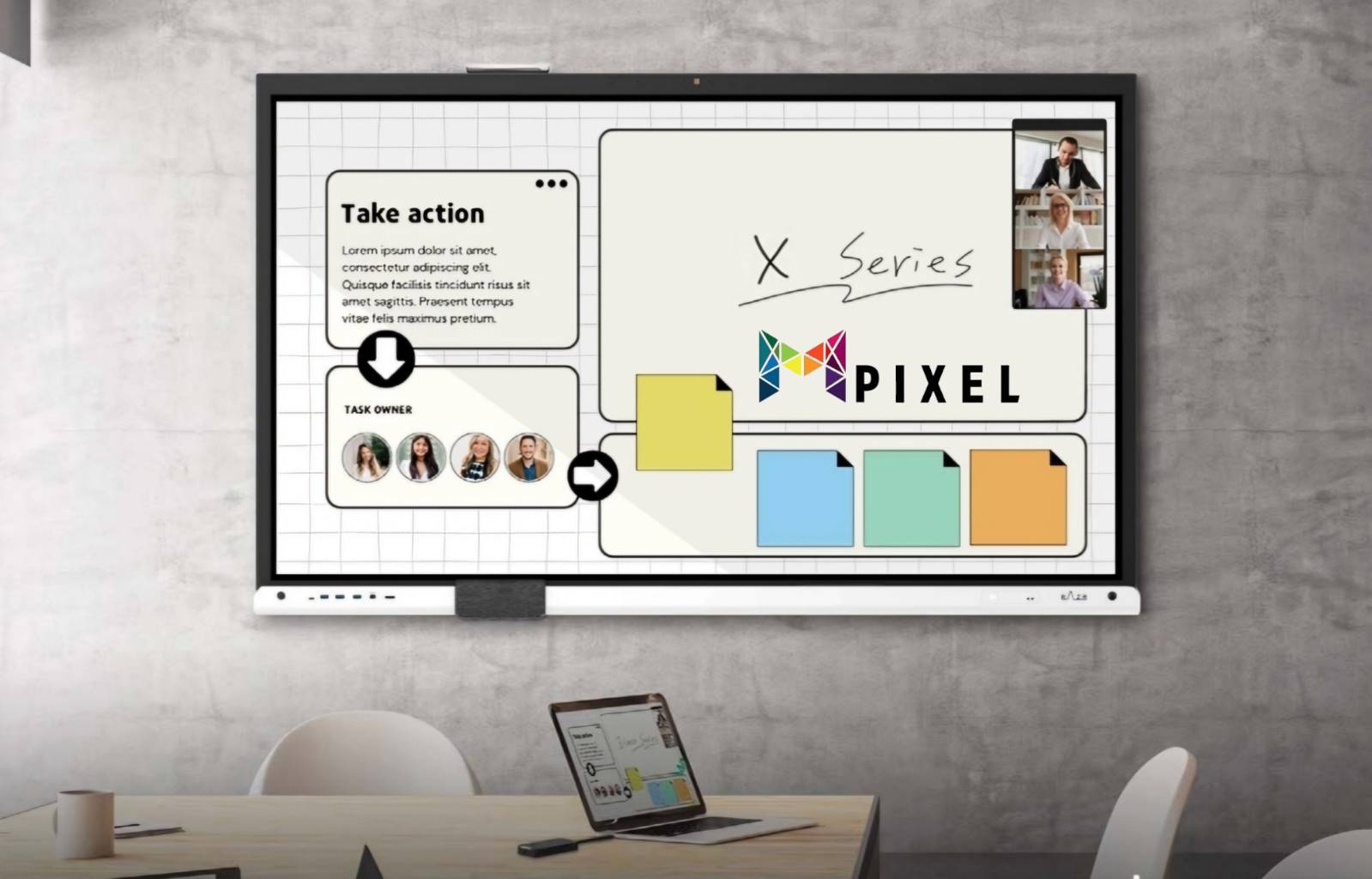 RAZR LED INTERACTIVE TOUCHSCREEN รุ่น PC-65X ขนาด 65นิ้ว จอแอลอีดี ทัชสกรีน ความละเอียด 3840x2160 พิกเซล(4K)ความคมชัด 1200:1 ความสว่าง 450cd/m2 รองรับการทัชสกรีน 20จุด มีลำโพงขนาด 20 วัตต์ x2 window/Android