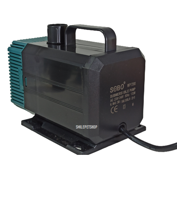 SOBO WP-7200(ปั๊มน้ำสำหรับทำระบบกรอง หมุนเวียนน้ำ ทำน้ำพุ น้ำตก ความแรง 5500 L/Hr.)