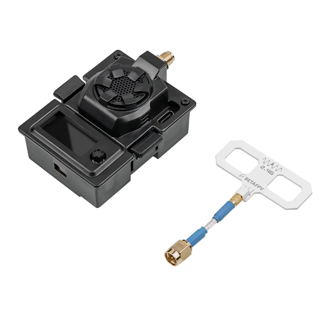 BETAFPV ExpressLRS ELRS Micro TX Module 2.4GHz 500Hz 1000mW OLED Micro TX Screen Cooling Fan RGB LED