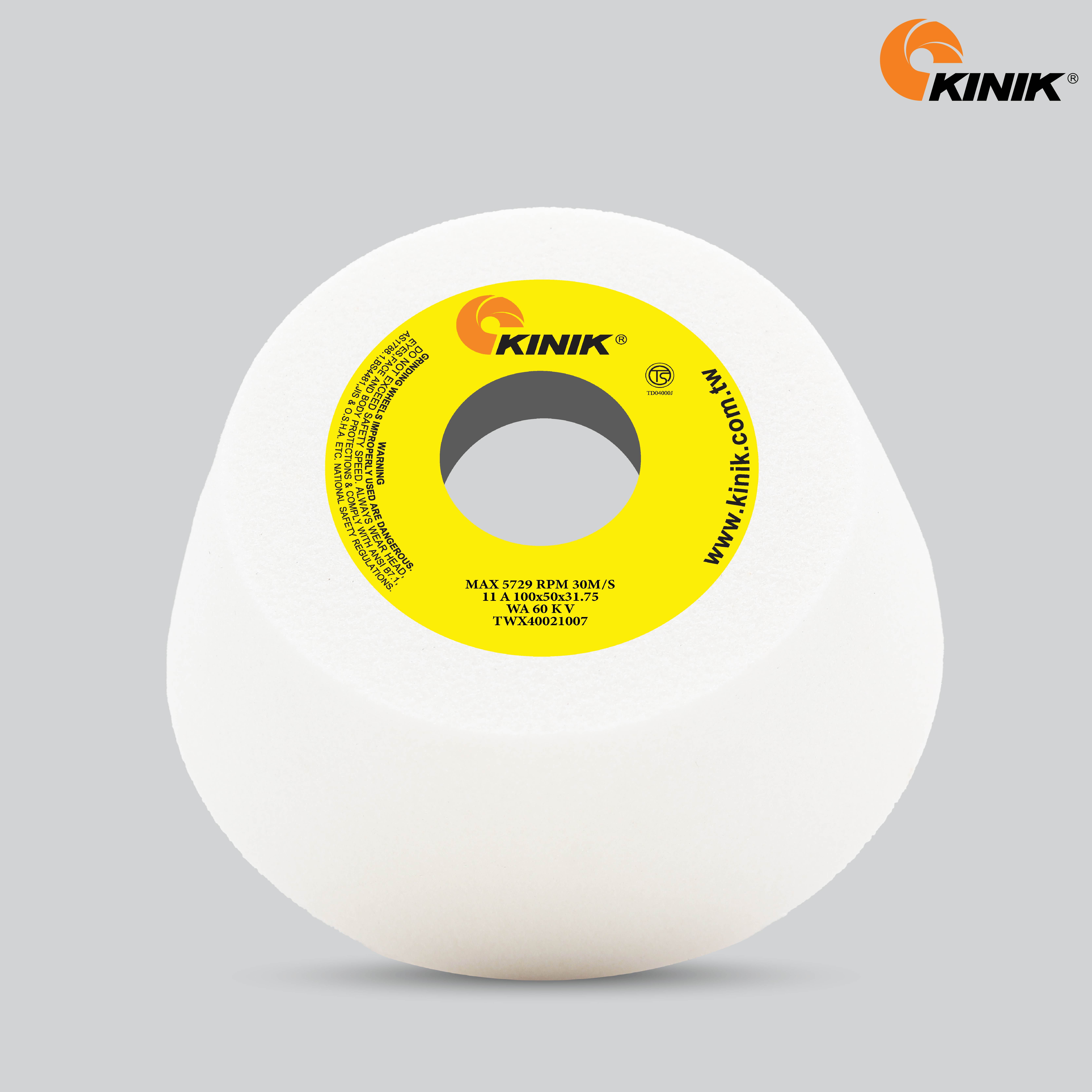 หินถ้วยเทเปอร์ KINIK WA60KV11A 100x50x31.75 mm.