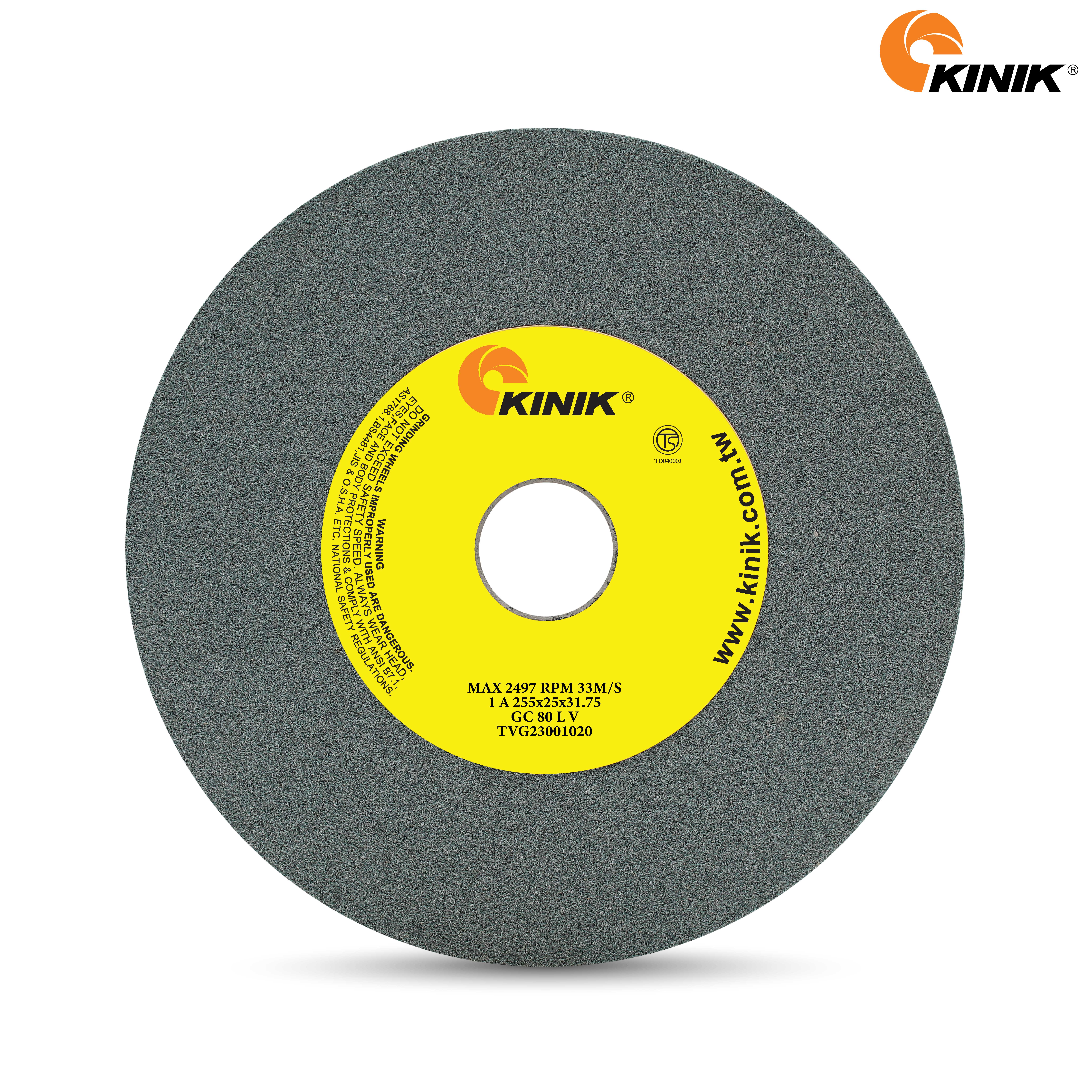 หินเจียร KINIK GC80LV1A 255x25x31.75 mm.