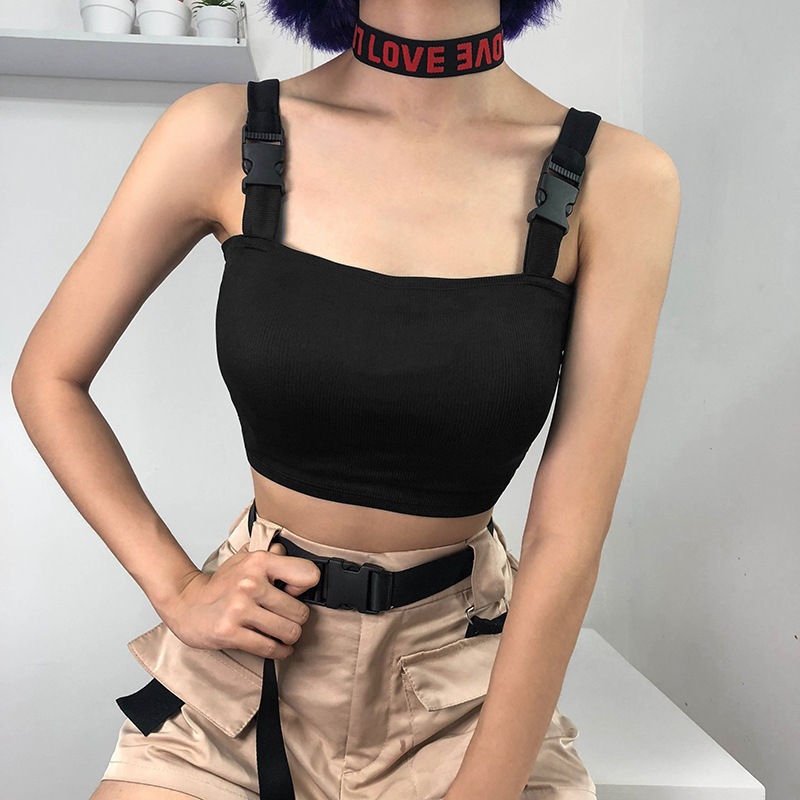เสื้อครอปสตรีท ครอปสายฝอ รหัส SP062