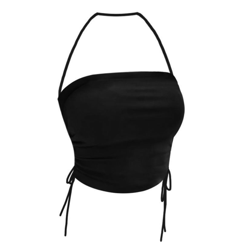 เสื้อครอป คล้องคอ สไตล์เกาหลี CN2233