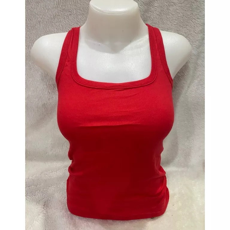 เสื้อกล้าม เสื้อยืด สีพื้น สำหรับผู้หญิง พร้อมส่ง🚚