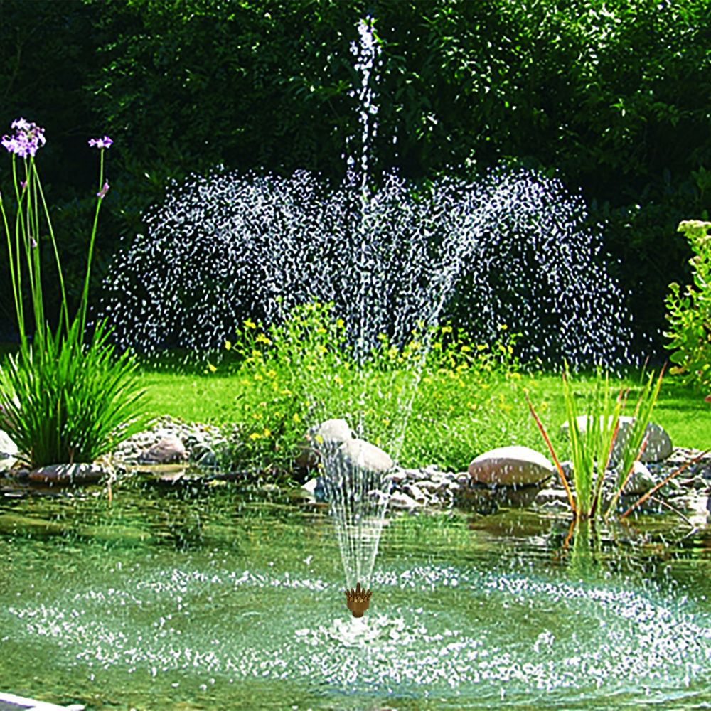 หัวน้ำพุ GRAND VULCAN 3ชั้น ทองเหลือง(สำหรับตกแต่งสวน บ่อน้ำ อ่างเลี้ยงปลา เสริมฮวงจุ้ย ผลิตจากทองเหลือง แข็งแรง ทนทาน)