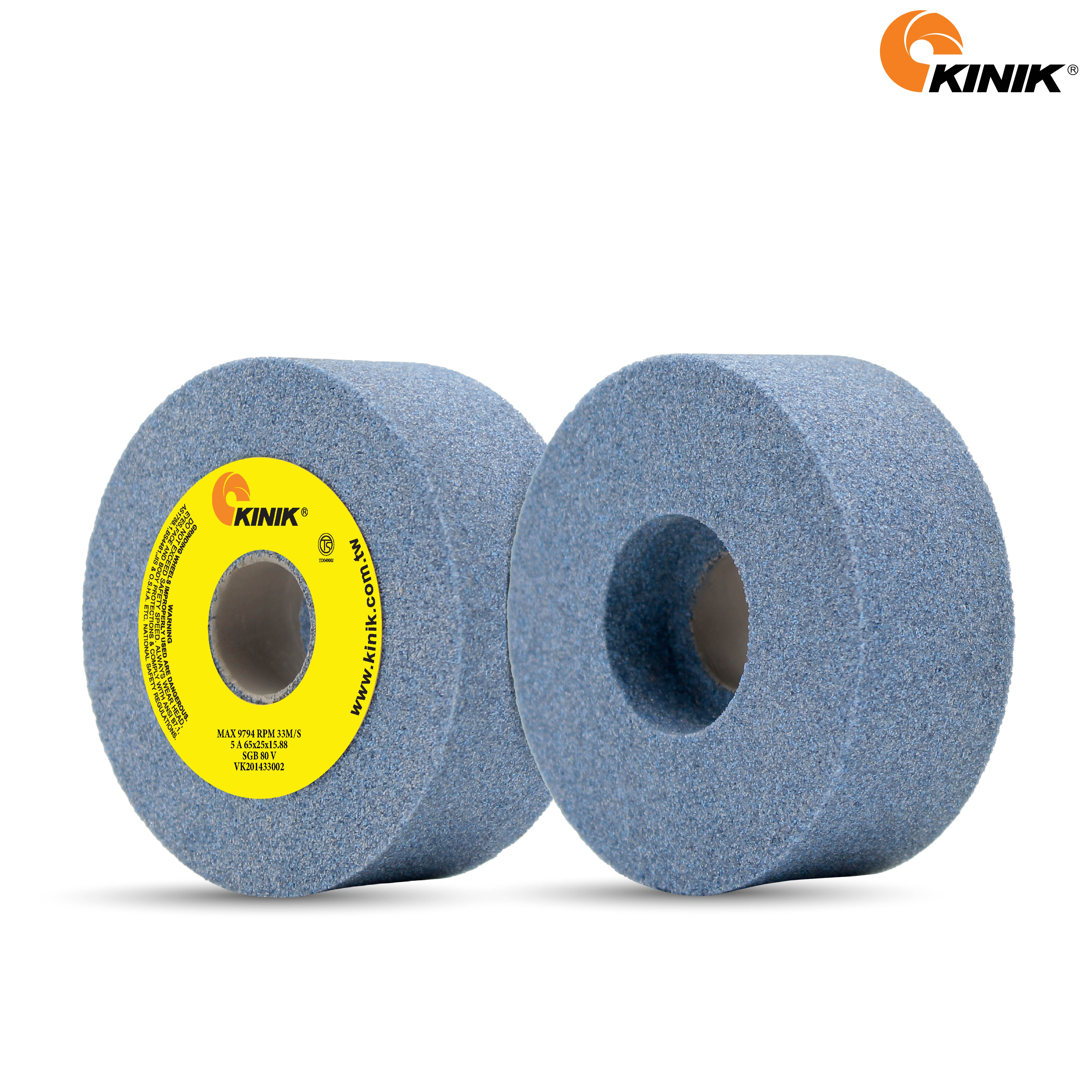 หินเจียร KINIK SGB80V5A 65x25x15.88 mm.