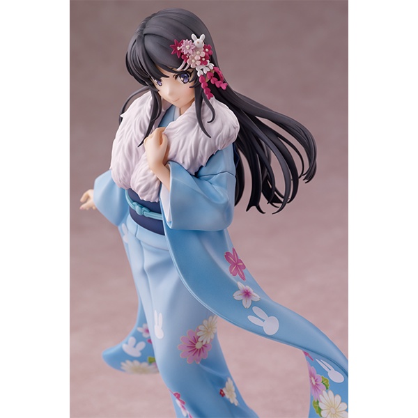 [ Figure แท้ ] #รุ่นพี่ไม #กล่องบุบเสียหาย Sakurajima Mai Kimono Ver 1/7 Scale [ ANIPLEX ]