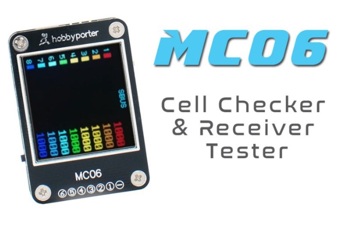 MC06 1-6S Lipo Battery Voltage Checker Receiver Signal Tester