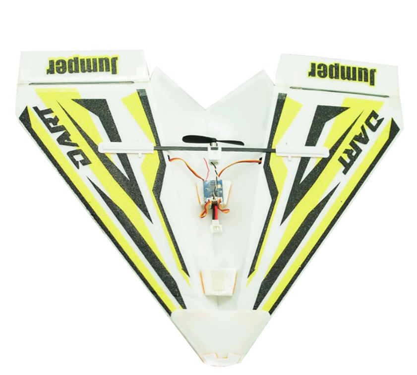 [เคลีย] Jumper Dart 280mm Wingspan DIY Paper Plane RC Airplane Built-in Frsky D8 Compatible Receiver BNF