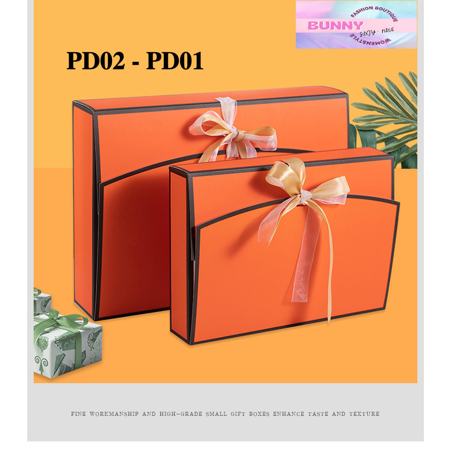 กล่องของขวัญสำเร็จรูป พร้อมริบบิ้นโบว์ ขนาด 13.5 นิ้ว