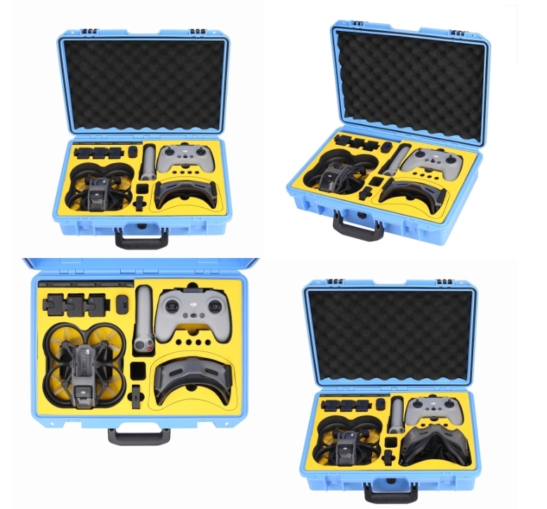 Avata case สีฟ้า กระเป๋าใส่ DJI Avata ใส่ได้ทั้งจอย และ โมชั่น แว่นใส่ได้ ทั้ง 2รุ่น (DJI-C138)