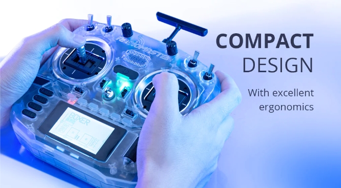 Radiomaster Boxer Radio Controller Tranparent Color [บอดี้ใส] Mode2 ELRS Gimbal V4 EDGETX