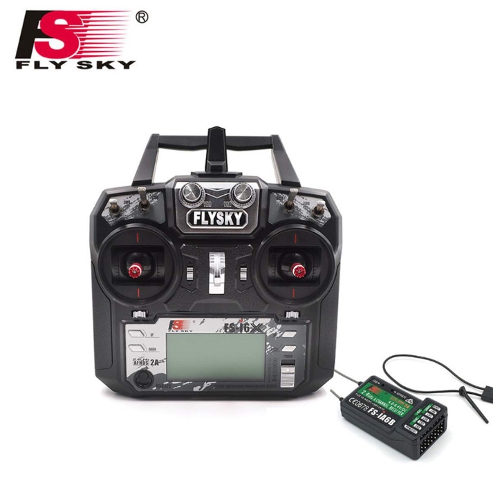 Flysky FS i6X 10CH 2.4GHz AFHDS RC Transmitter พร้อมรีซีฟ FS-iA6B หรือ FS-iA10B รีโมทใช้ดีบินไกล ราคาประหยัด ฟังชั่นครบๆ หน้าจอดิจิตอล