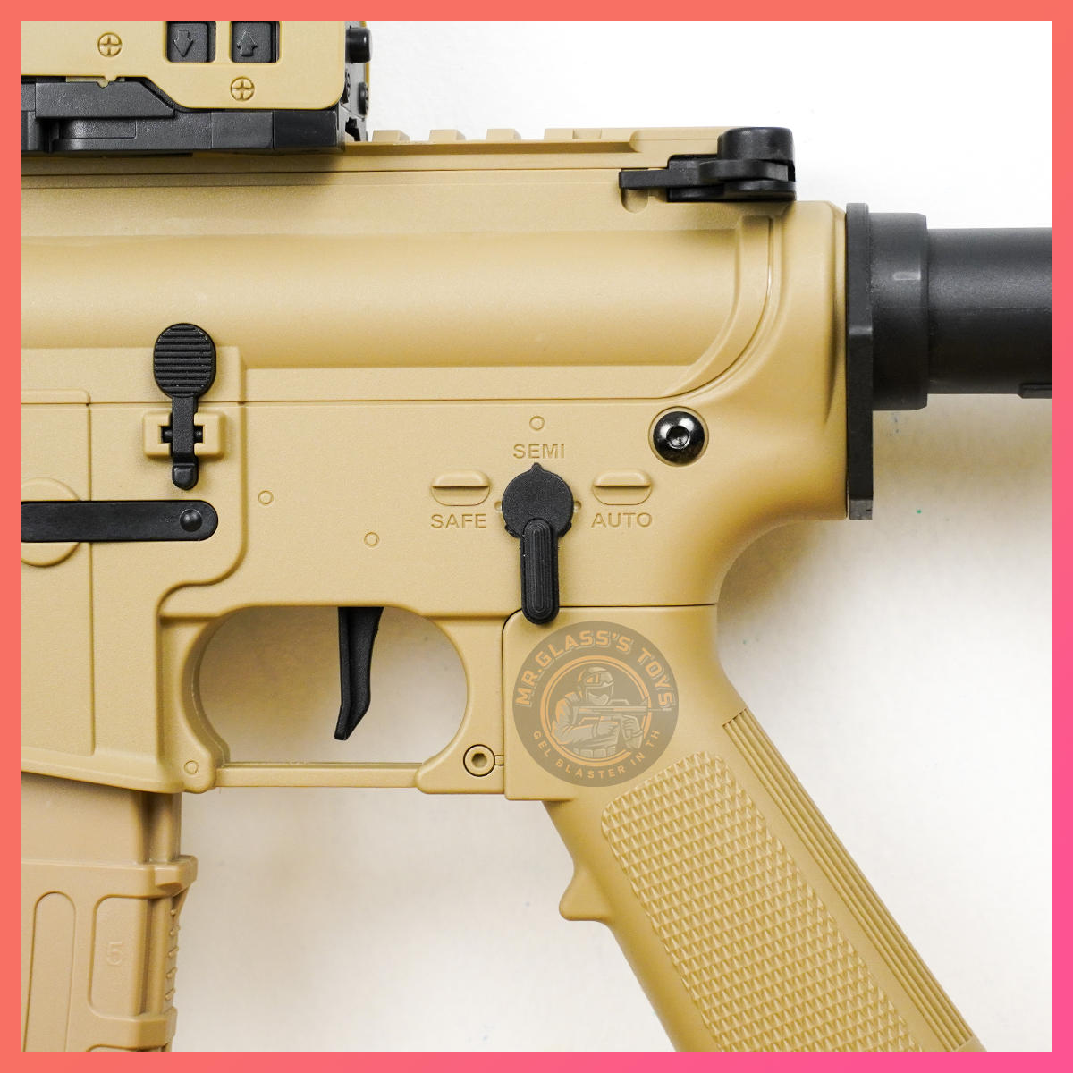 (44SAL)M4A1 (Bohan) สีทราย เฟืองเหล็ก 260FPS+ ยิงรัวได้ ยิงSEMI(ทีละนัด)ได้