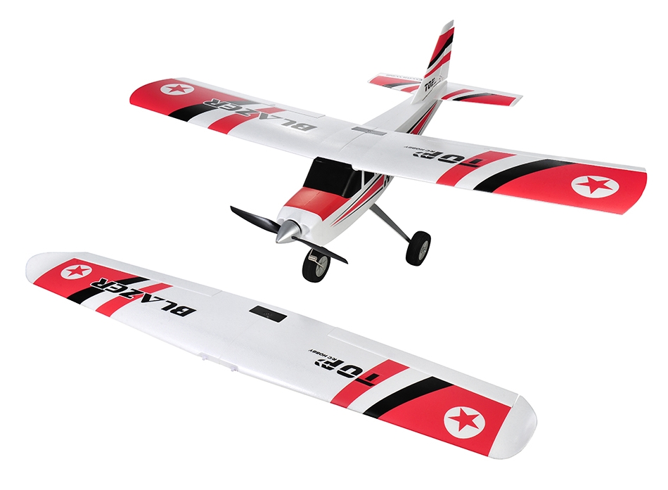 TOP RC Trainer 1280MM Blazer RC Airplane TWO WINGS (PNP) [ได้ปีก 2แบบ ปีกบน และ ปีกล่าง ถอดเปลี่ยนได้] ในชุดไม่มี รีโมท และ แบต