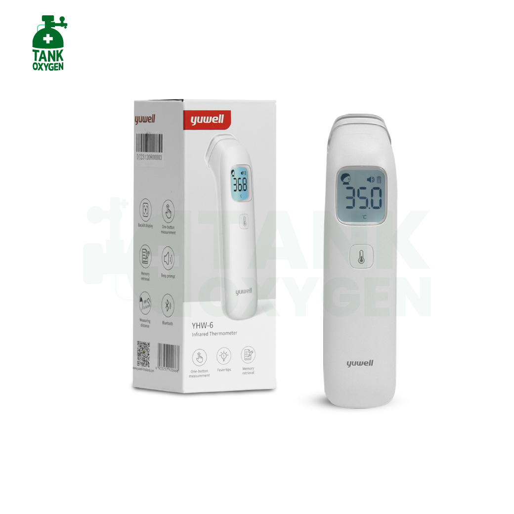 เครื่องวัดอุณหภูมิร่างกายอินฟราเรด Yuwell รุ่น YHW-6 มี Bluetooth