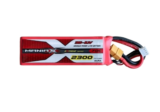 ManiaX 3S 11.1V. 2300mAh 70C XT60 plug Lipo battery pack