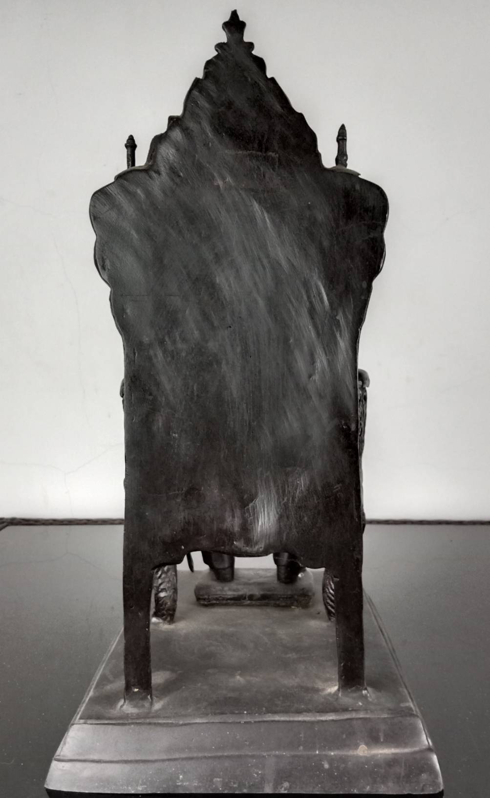 346.พระบรมรูปหล่อในหลวงรัชกาลที่5 พระบาทสมเด็จพระปรมินทรมหาจุฬาลงกรณ์ พระจุลจอมเกล้าเจ้าอยู่หัว ทรงประทับนั่งบัลลังก์