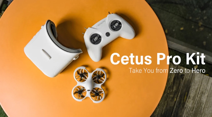 BETAFPV Cetus Pro FPV Kit ชุดโดรนพร้อมเล่น มอเตอร์บลัสเลส ครบชุด แกะกล่องบินได้เิลย รีโมท ลำ แว่น แบต ที่ชาท กระเป๋า