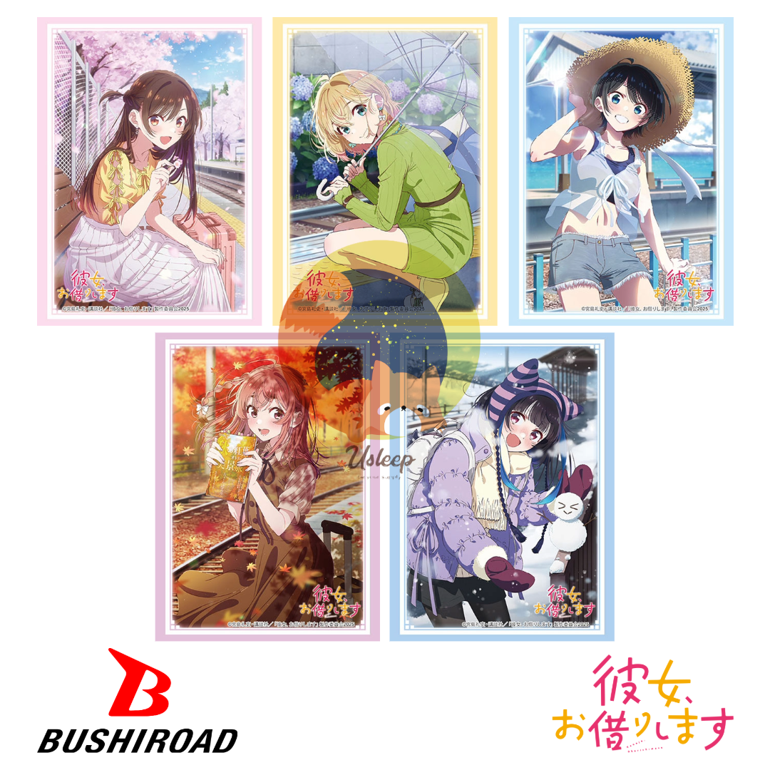 [PRE-ORDER] Bushiroad Sleeve & Deck Holder V3 & Rubber Mat V2 Kanojo, Okarishimasu: Chizuru, Mami, Ruka, Sumi, Mini