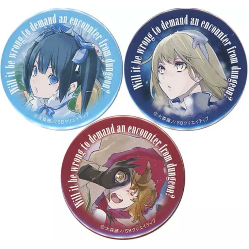 เซ็ตเข็มกลัด เฮสเทีย&ไอส์&ลิลิรูก้า -ดันมาจิ[Danmachi -Can Badge Set- Hestia&Ais&Liliruca Light Novel Ver.]
