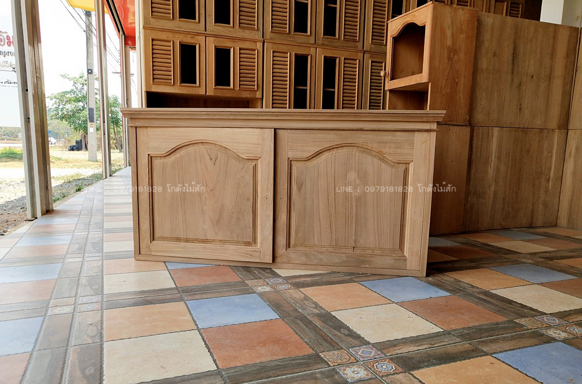 ตู้ลอยฟักปีกนกคิ้วเสริมคิ้วบน 100*40*30ซม.