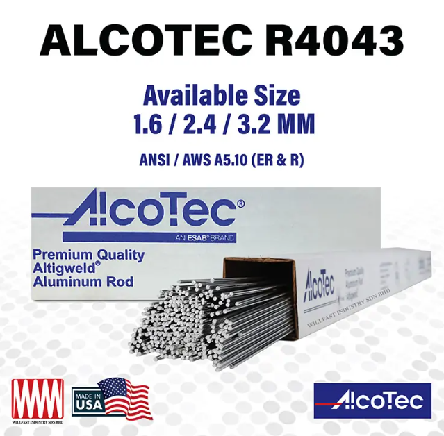 Alcotec Tig Rod Aluminium 4043
