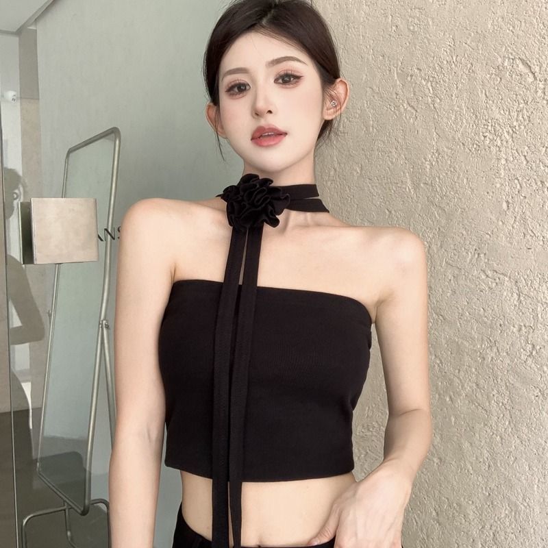เสื้อเกาะอก ดอกไม้ รหัส CN2590