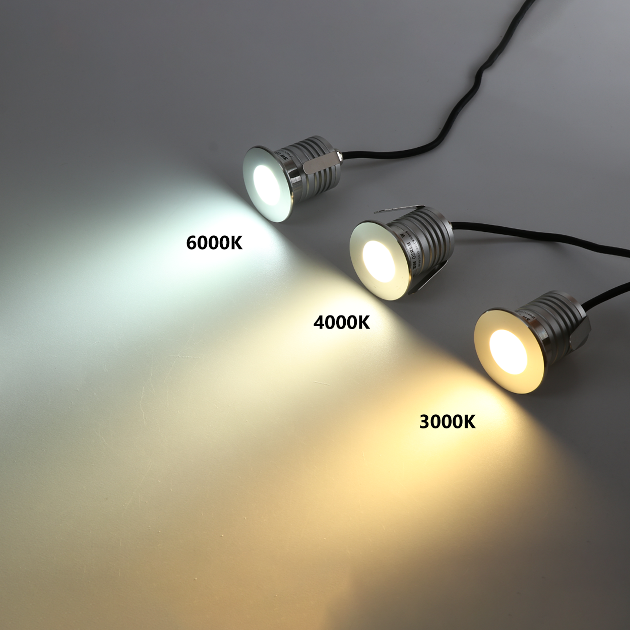 โคมไฟใต้น้ำ Underwater light Round 304 Stainless Steet + Aluminum lamp body LED 3*1W DC12-24V IP68