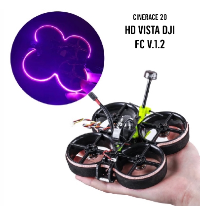NEW !! CineRace20 V2 Neon Led DJI HD w/ digital Vista 2inch Whoop Analog , DJI HD O3 โดรนใบพัด 2 นิ้ว บินดี บินนาน มีให้เลือกหลายแบบ